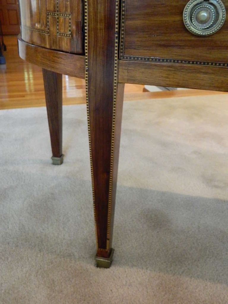 French Marquetry Commode or Dessert Console, circa 1800s 3