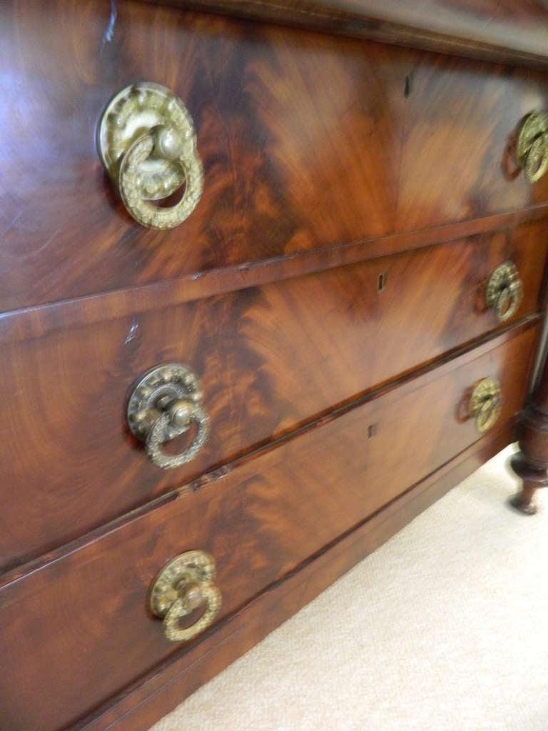 19th Century Mahogany Victorian Chest of Drawers 2