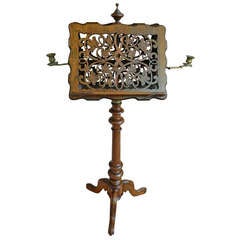 Early 19th English Music Stand with Telescoping Adjustable Top