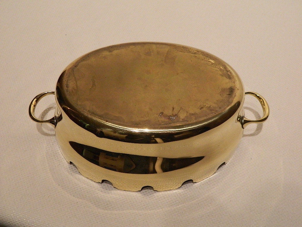 French Brass Two Handled Rafraichissoir Wine Rinser Or Jardinniere
