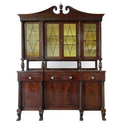 Early 19th Century American Breakfront, Display Cabinet or Bookcase