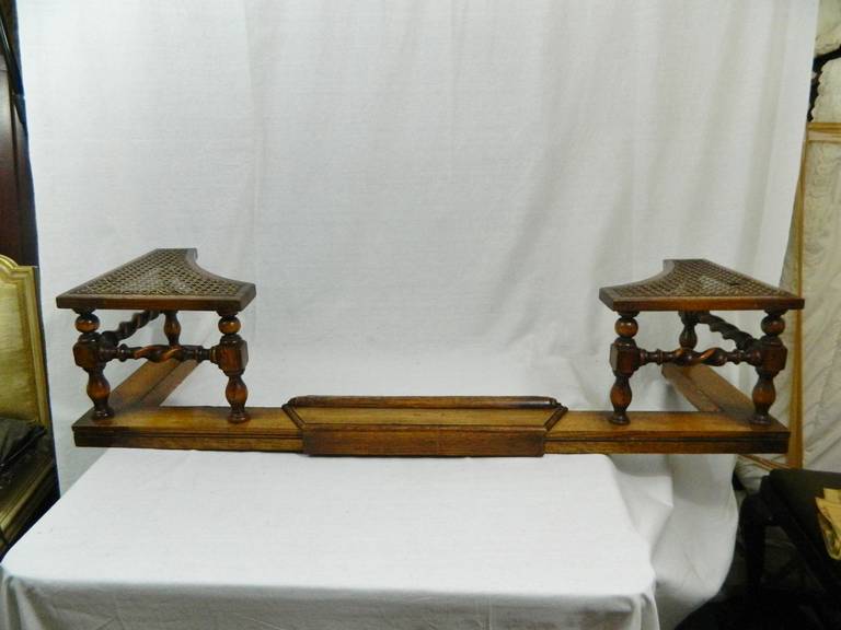 19th Century French Adjustable Wood Club Fender In Excellent Condition In Savannah, GA