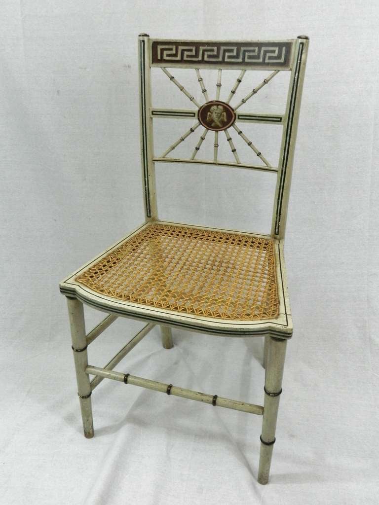 20th Century Pair of Geoffrey Beene Painted Side Chairs