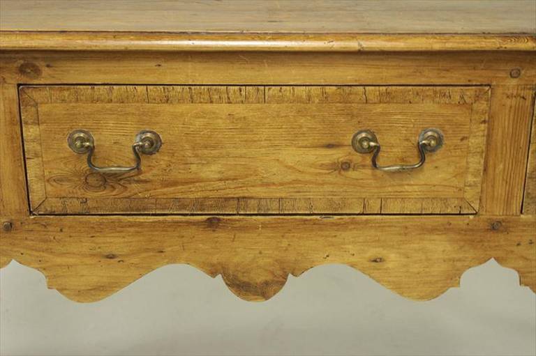 Early 20th Century Queen Anne Style English Pine Dresser Base or Server 1