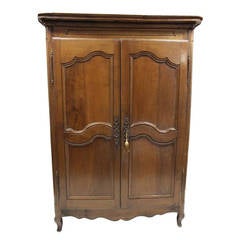 18th Century French Walnut Armoire 10