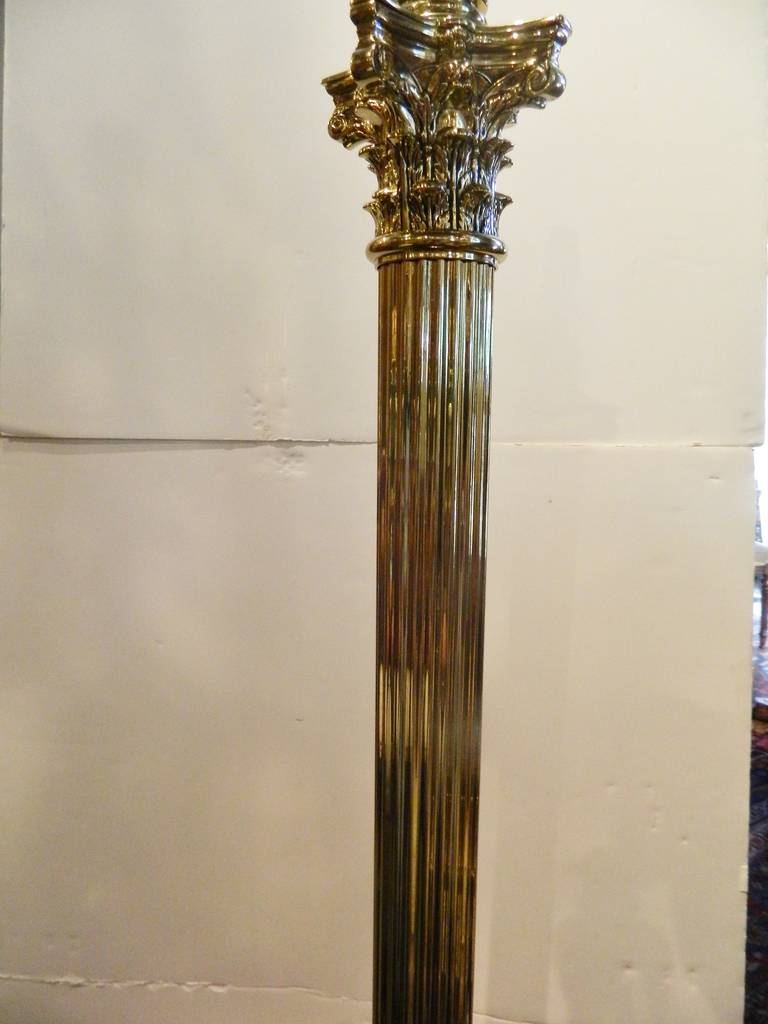 corinthian column floor lamp