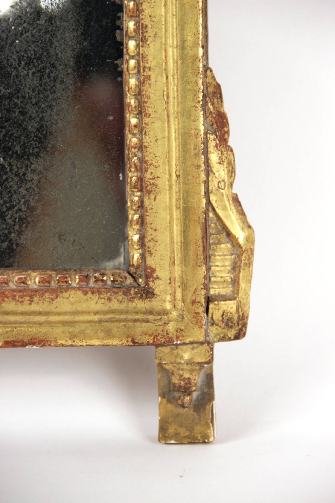Giltwood Circa 1800's Italian Neoclassical Gilt Wood Mirror