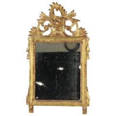 Circa 1800's Italian Neoclassical Gilt Wood Mirror