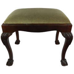 Late 19th Century George III Style Mahogany Footstool