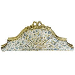 Antique 19th Century Polished Brass Bed Canopy, Corona or Ciel de lit Behead