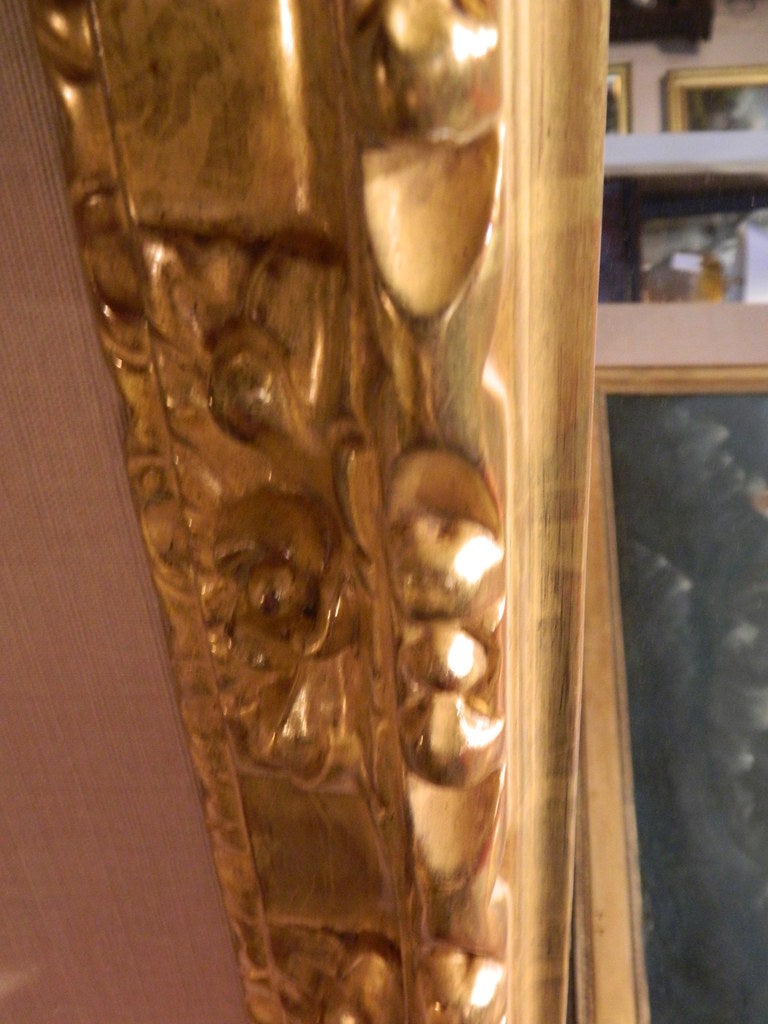 19th Century 24k Gold Leaf French Mirror For Sale 3