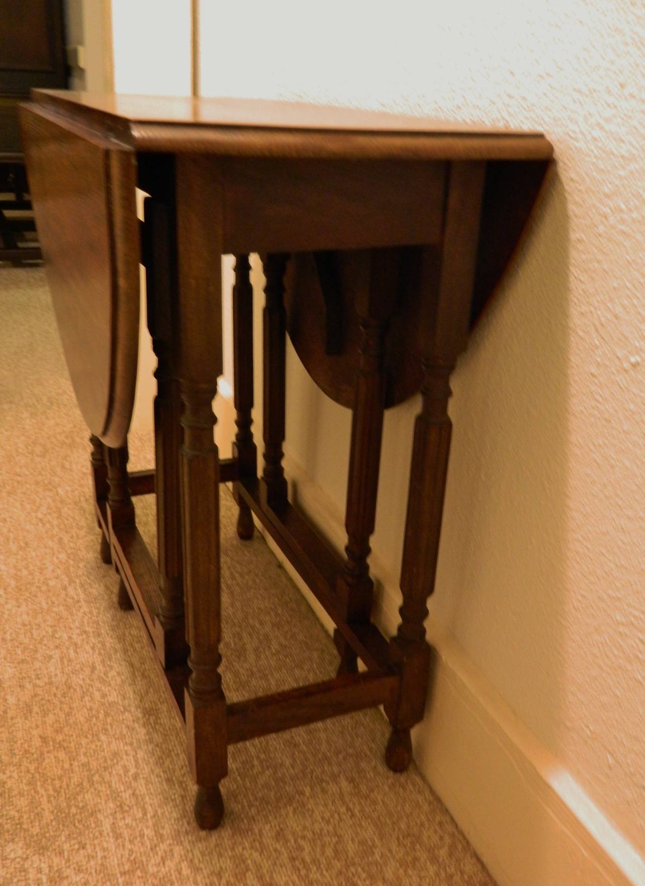 English Oak Gate Leg Table, 19th Century 2
