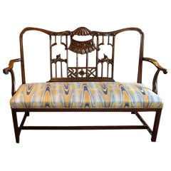 Antique Fine and Rare Chinese Chippendale Settee