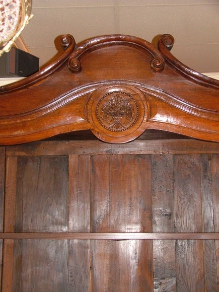 Oak Louis XVI oak buffet a deux corps or Cabinet, 18th Century For Sale