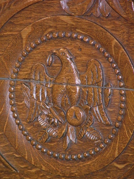 Buffet a deux corps o Gabinetto Luigi XVI in quercia, XVIII secolo in vendita 3