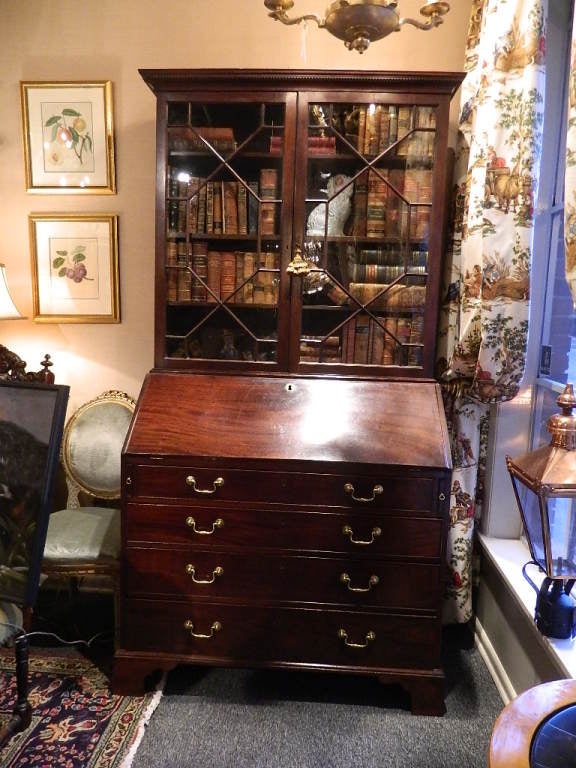 19th Century English Secretary Bookcase