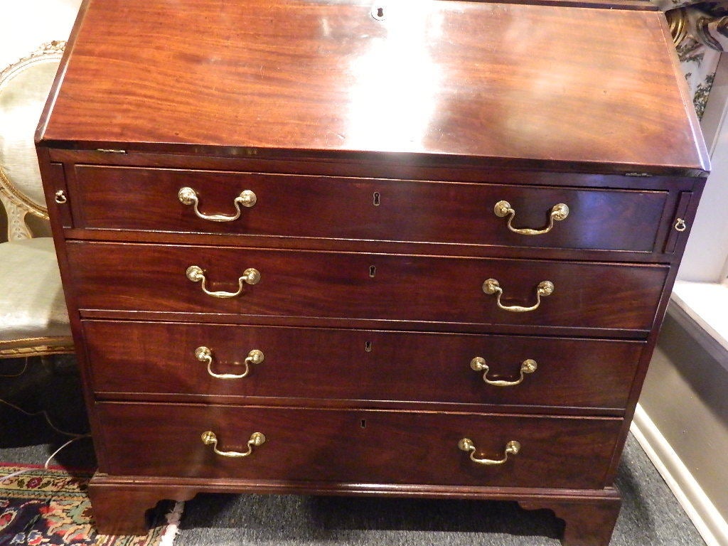 Mahogany English Secretary Bookcase