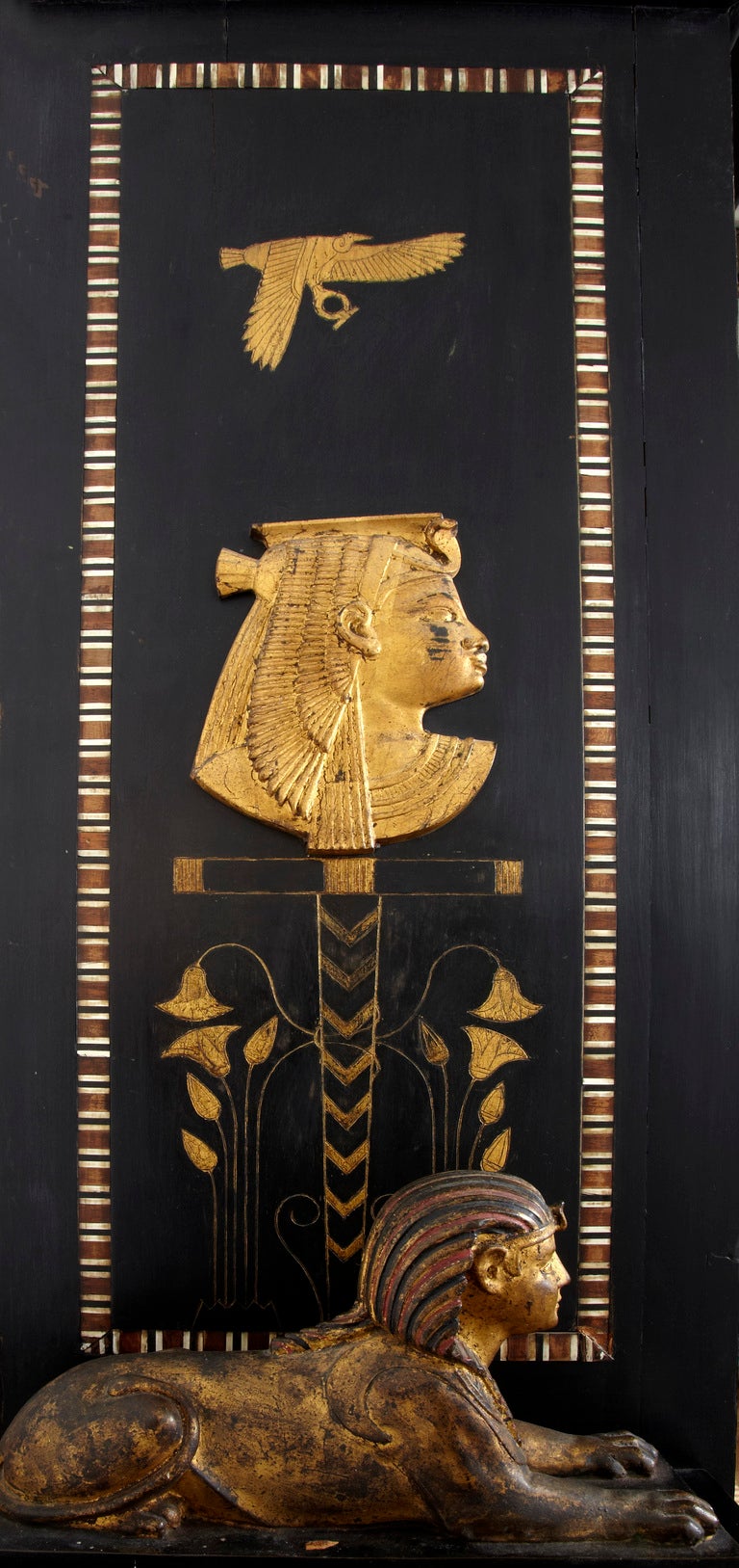 Egyptianized Bookcase In Good Condition For Sale In Brussels & Antwerp, BE