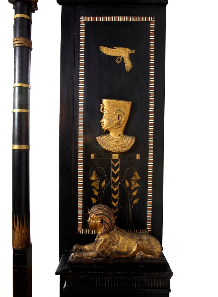 20th Century Egyptianized Bookcase For Sale