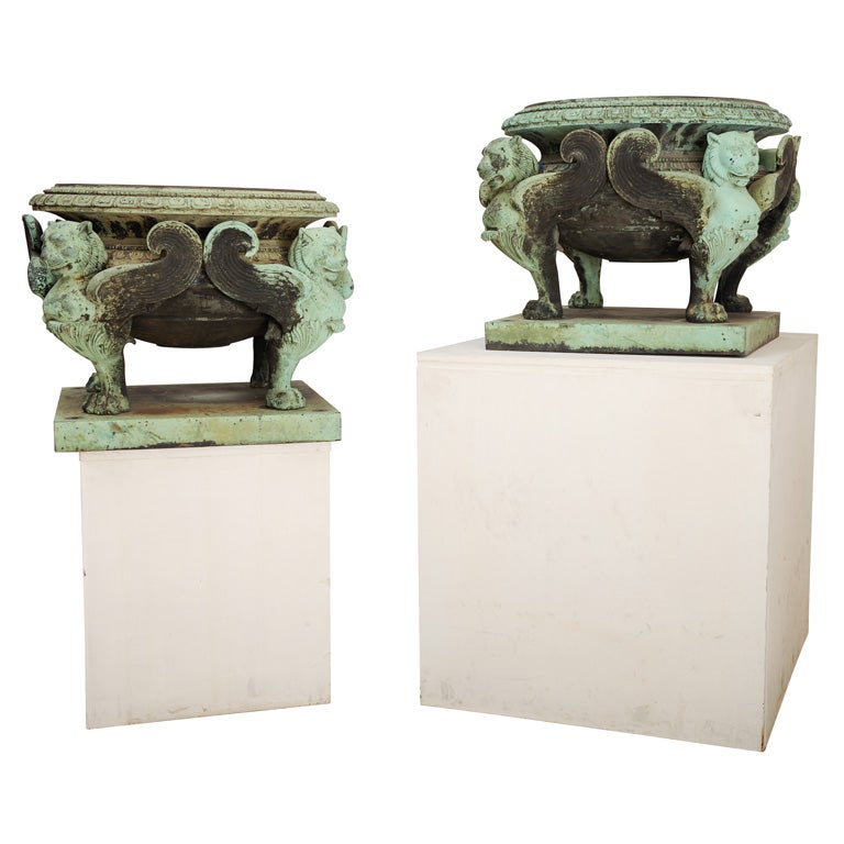 Pair of Neoclassical Urns For Sale