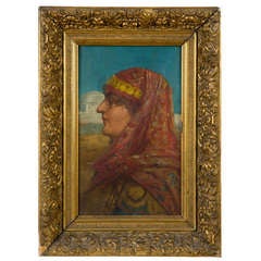 Oriental Woman 'Forms a Pair with the Pharaoh Painting'