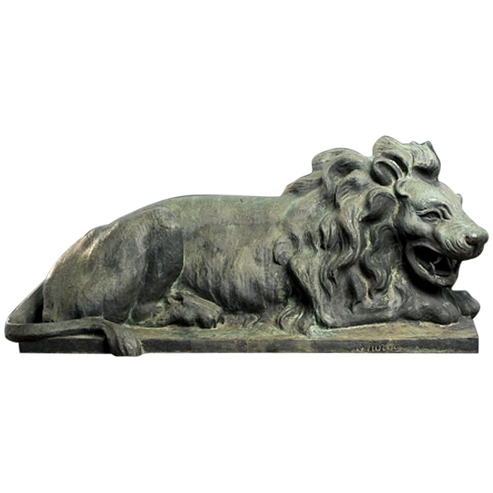 Reclining lion For Sale