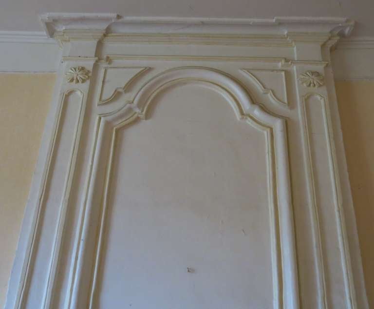 Limestone Rare Louis XIV Period 17th Century French Original Fireplace with Trumeau For Sale