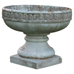 French Louis XVI Style Vase Middle Fountain Cast Stone, France, circa 1900s 10