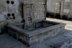 Freemason "The Fraternity" Antique Wall Fountain in Limestone, France