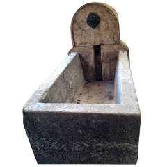 Antique Monumental French Village Fountain, Handcrafted Limestone, France