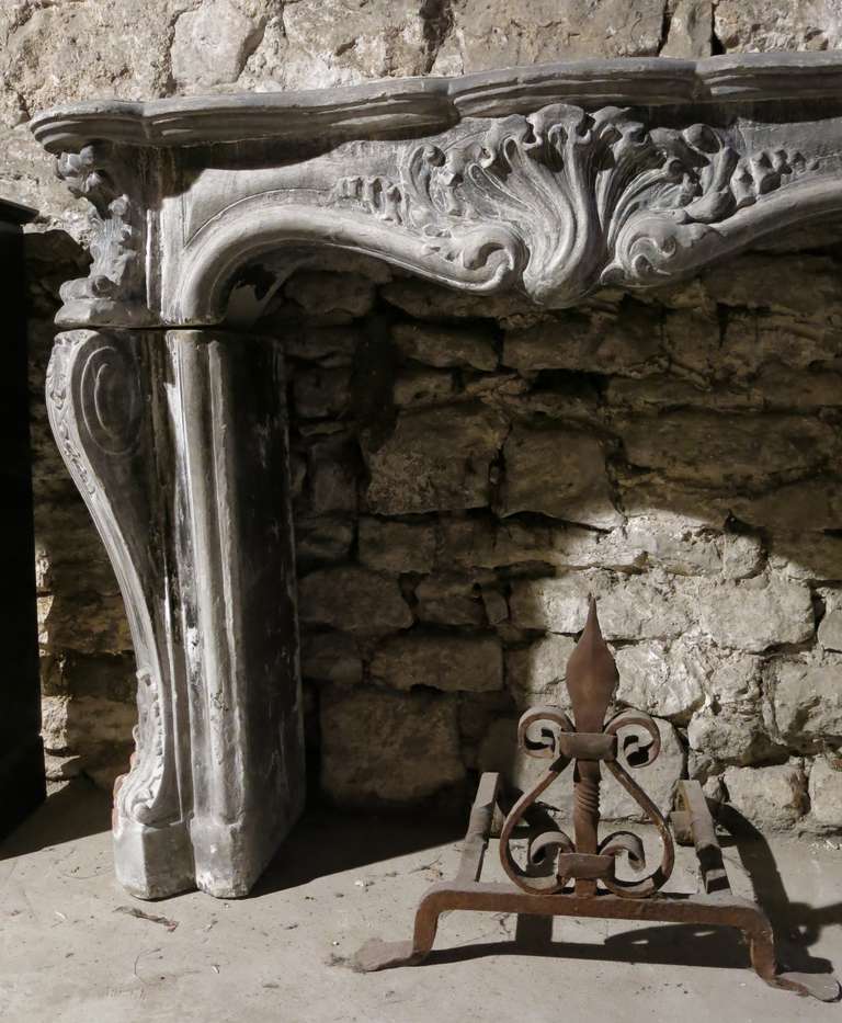 French Regency Style Fireplace from Paris, France, 20th Century In Good Condition For Sale In LOS ANGELES, CA