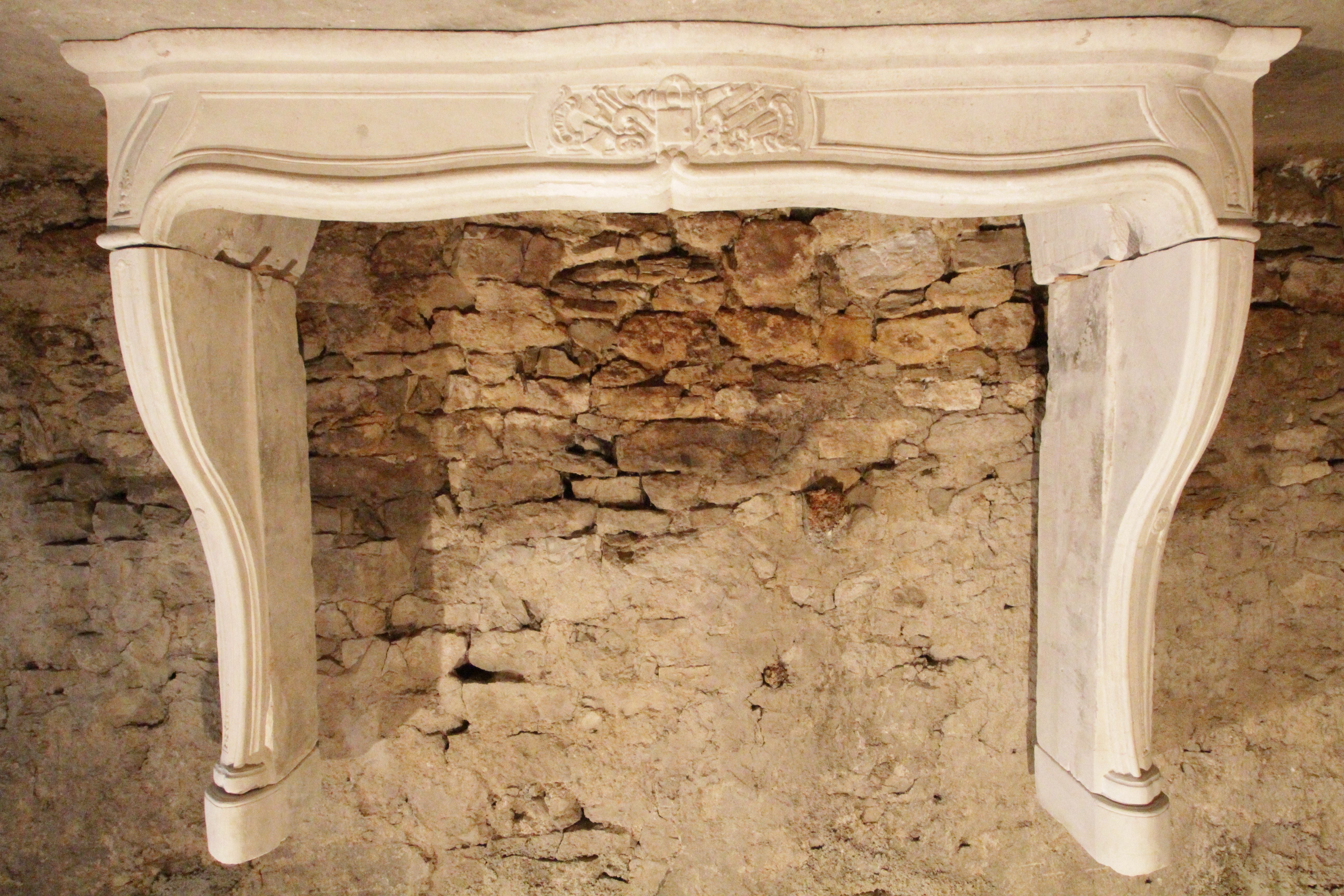 God Vulcanus Fireplace "Chateau De La Forge" circa 1680 from Lorraine, France For Sale