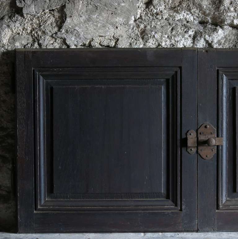French Louis Philippe Two Door Cupboard in Oak circa 1830s France 2