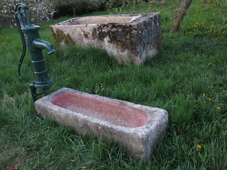 Rustic French Fountain Signed 