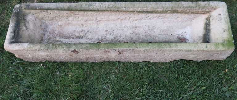 French Ancient Trough in Stone, Handcrafted 18th Century, France 1
