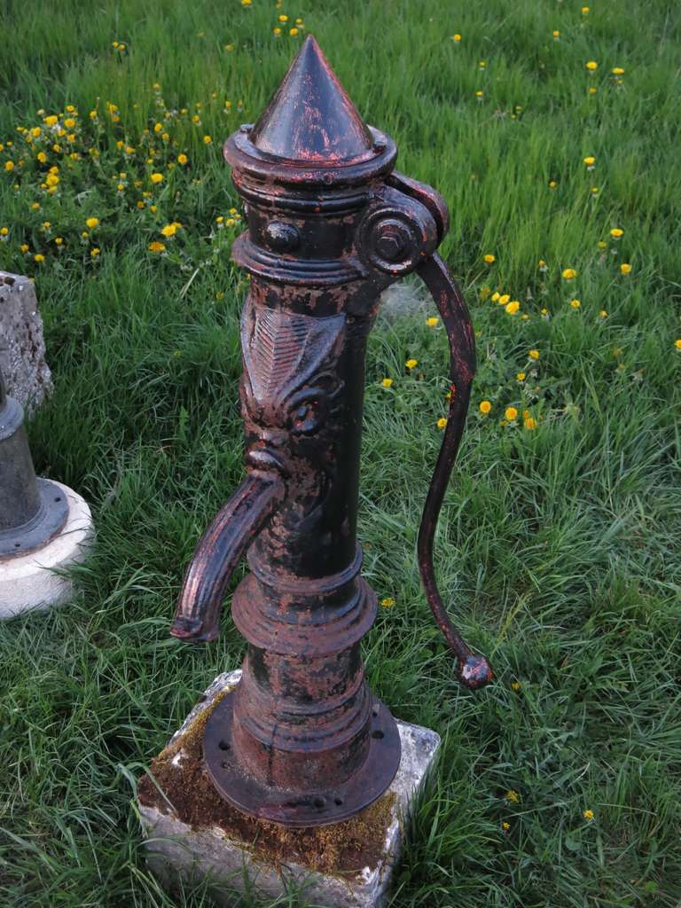19th Century French Dragon Iron Water Pump circa 1850s from Paris, France