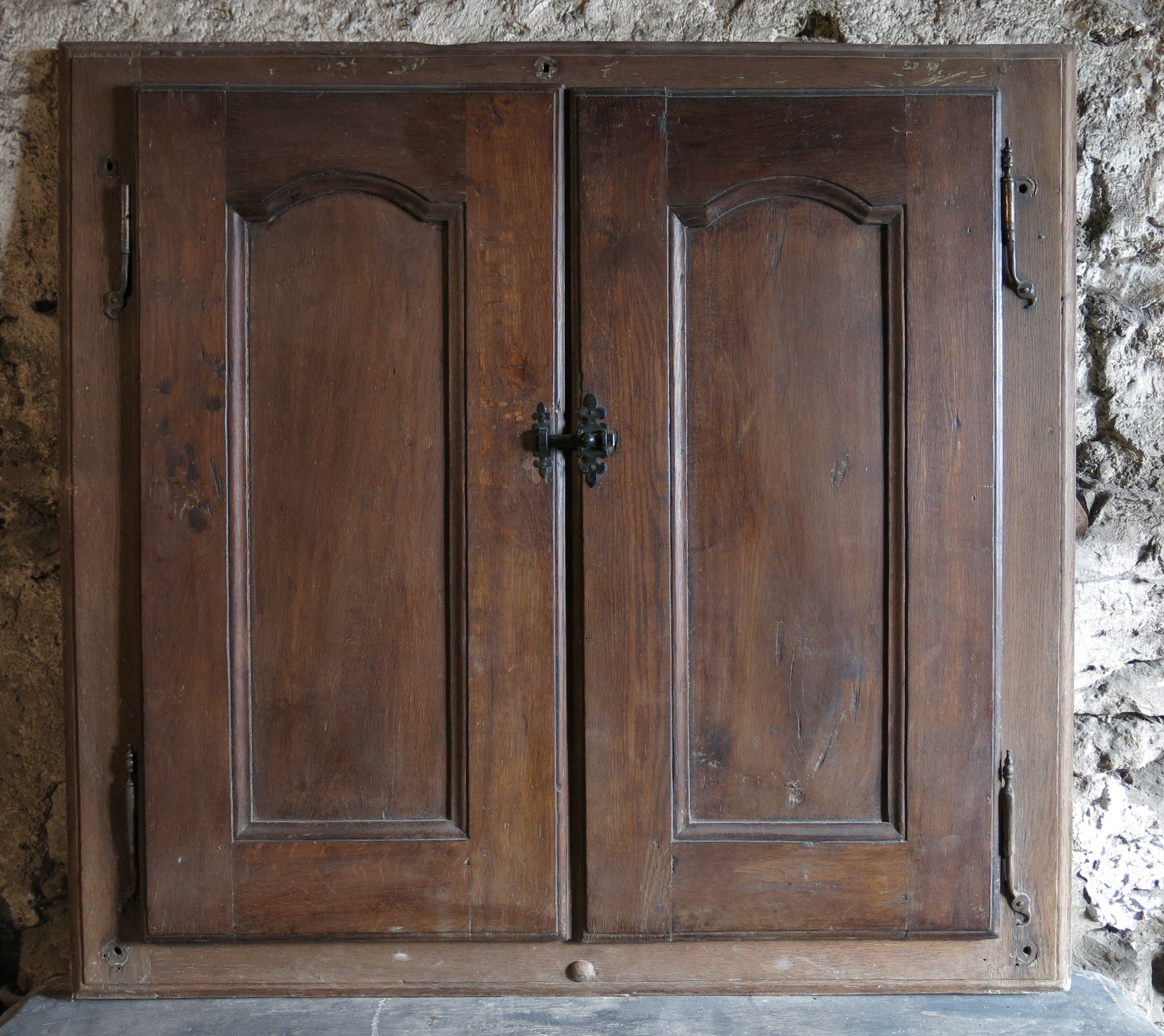 French Louis XIV Period "Cupboard" in Oak Hand Carved 18th Century from France For Sale
