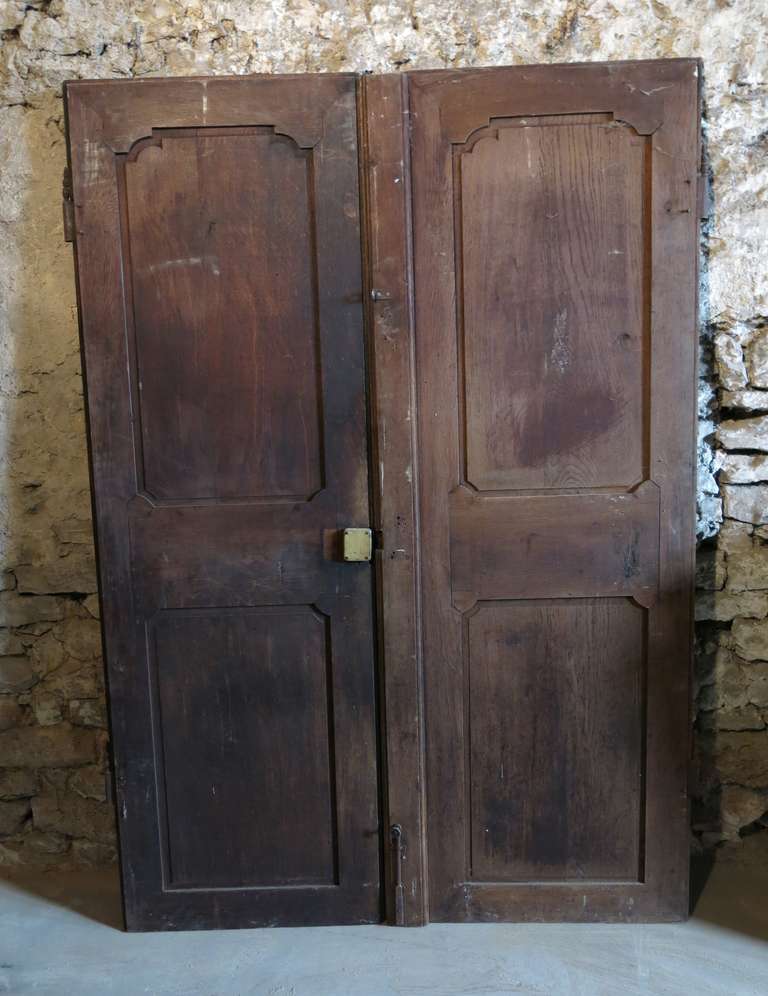 French Louis XIV Period Doors in Oak Handcrafted circa 1700 from Paris, France 6