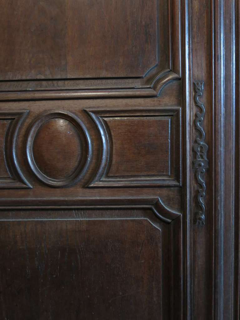 French Louis XIV Period Doors in Oak Handcrafted circa 1700 from Paris, France 2