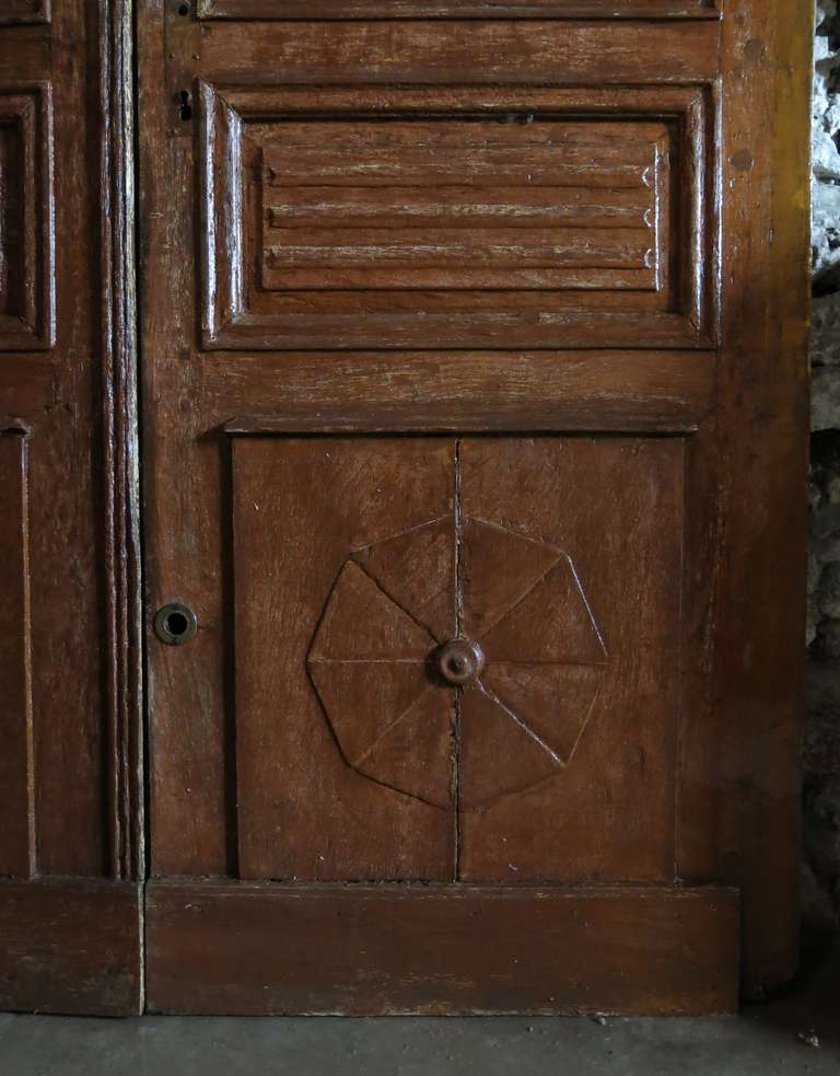French Abbey Louis XIII Style Main-Entrance-Doors Oak circa 1700s France.'. 3