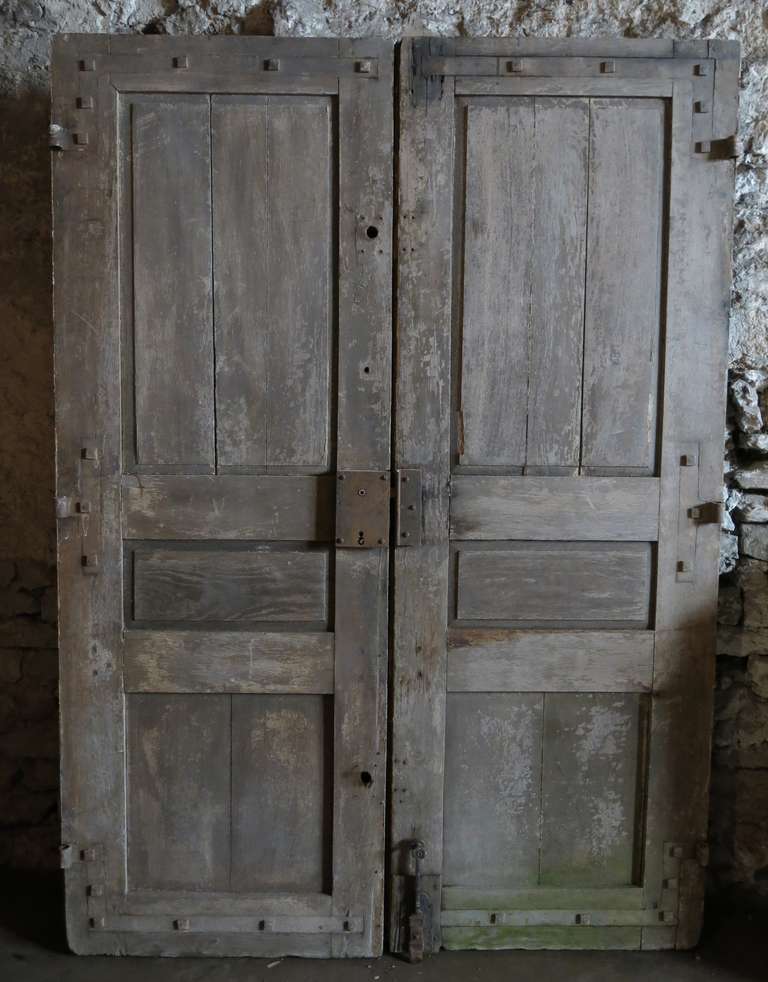 French Abbey Louis XIII Style Main-Entrance-Doors Oak circa 1700s France.'. 5
