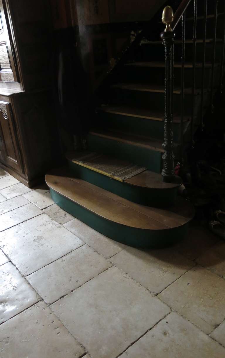 18th Century and Earlier French Antique Burgundy Limestone Floors (Opus Roman), France, circa 1660s