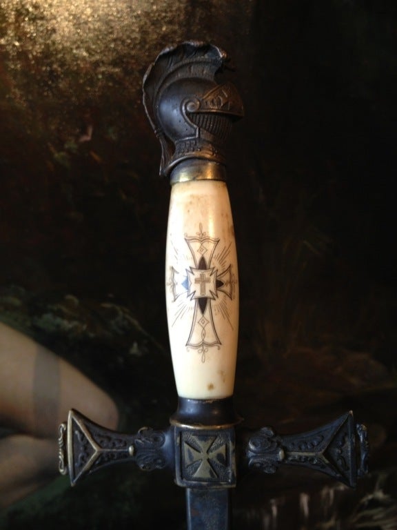 Freemason rituel sword. Night of Malta. Virgil price lodge, New York City, USA.
Art item, very rare. Complete history on demande. Museum quality.
      