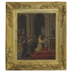 German Historical Oil Painting "Johann Schraudolph" (signed) Germany, 1846 12