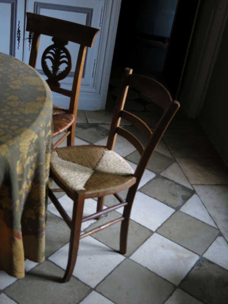 French Antique "Damiers" Floor in Limestone Circa 1700s