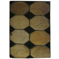French Antique Limestone Floor "a Cabochons" Circa 1700s France .'.