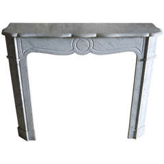 Parisian Antique Marble Fireplace, Handcrafted circa 1880, France