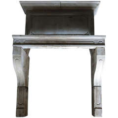 French Louis XIV Style Fireplace with Trumeau "A Cadre", circa 1750, France 1