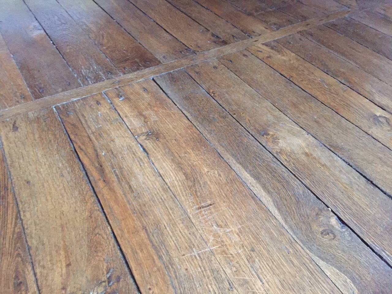18th Century and Earlier Authentic French Antique Wood Oak Floor, 18th Century, France For Sale