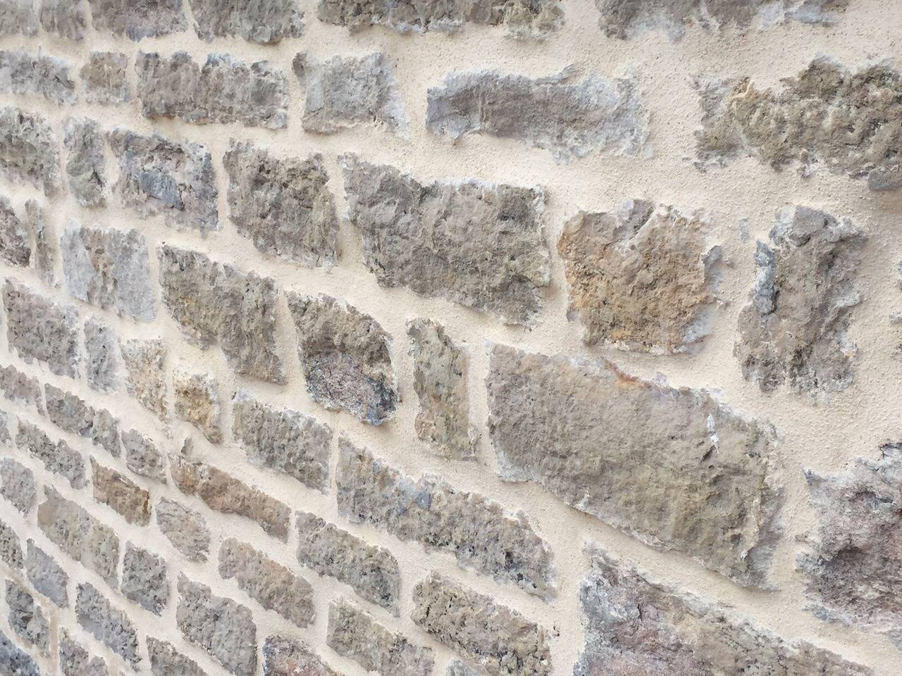 French Antique Limestone Wall Surround, 18th Century, France For Sale 3